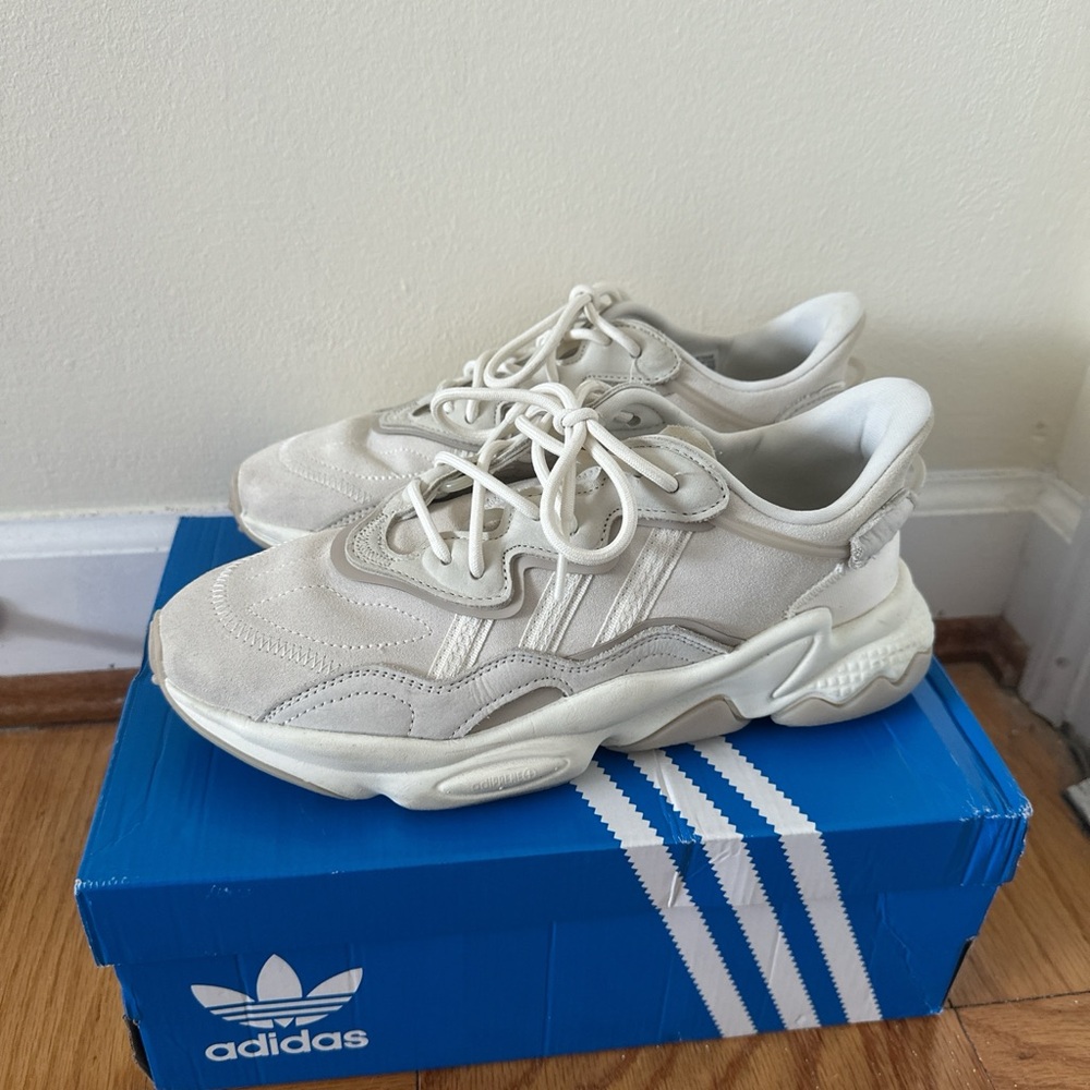 (Fits Size 8) Adidas Ozweego Women's Sneakers in Off-White